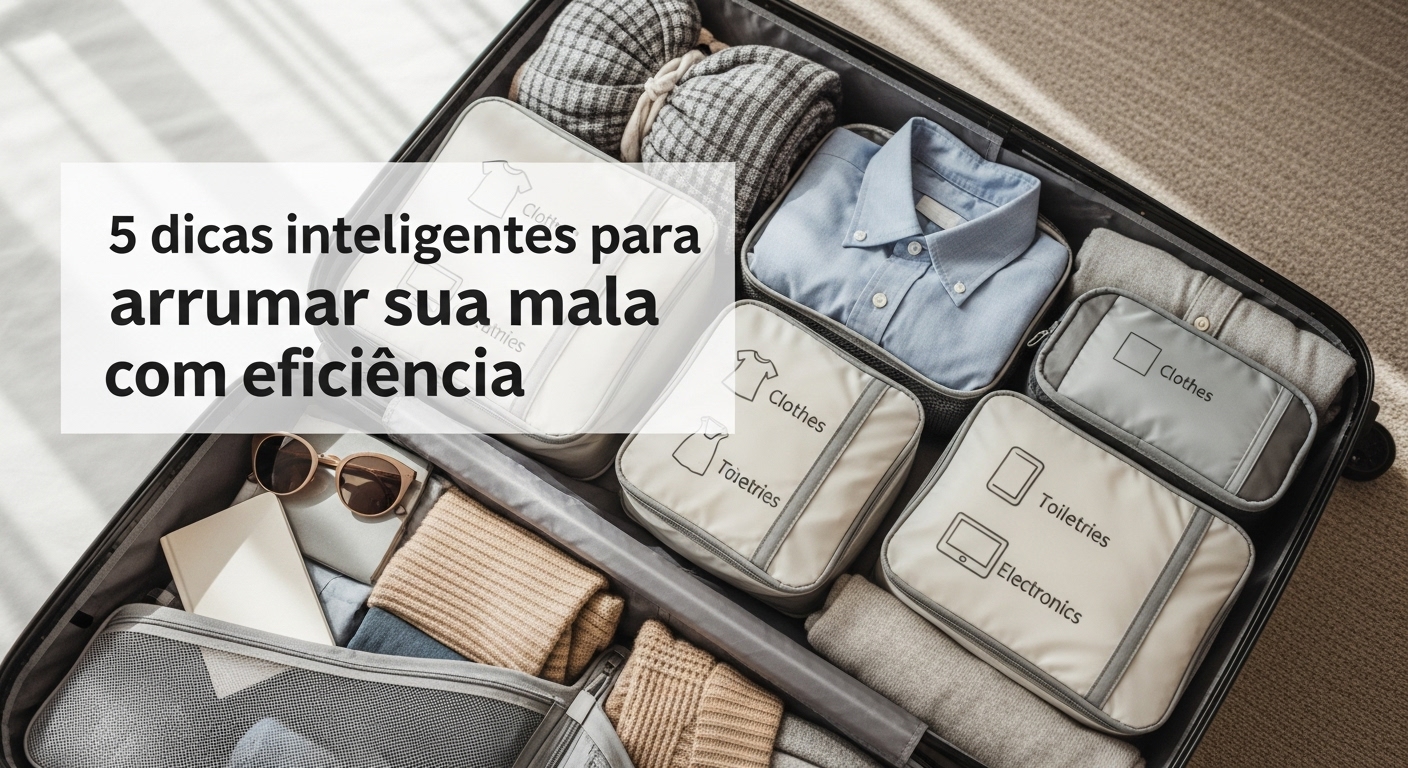 5 dicas inteligentes para arrumar sua mala com eficiência