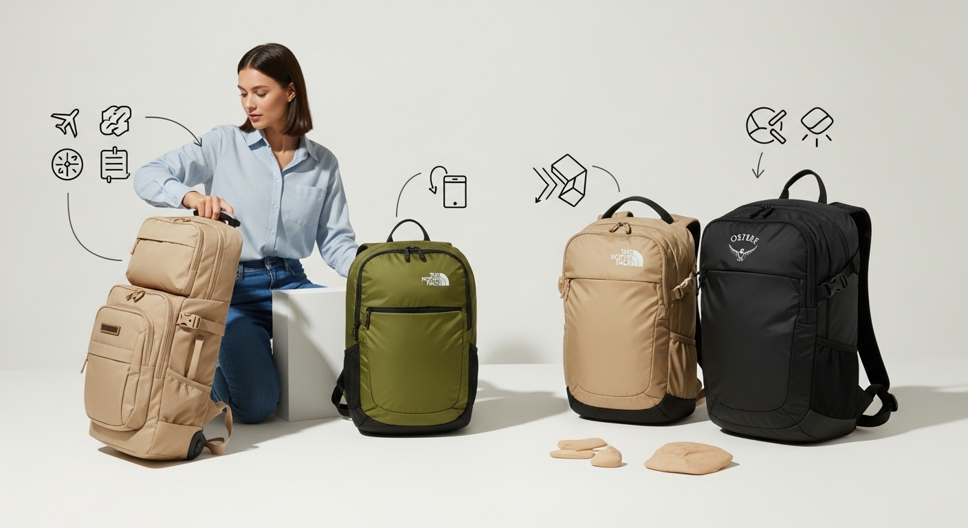 mochilas compactas e dobráveis